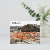 Ljubljana Slovenië Stad Uitzicht Briefkaart (Staand voorkant)
