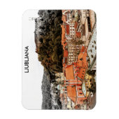 Ljubljana Slovenië Stad Uitzicht Magneet (Verticaal)
