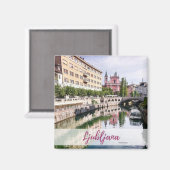 Ljubljana Souvenir Magnet (Voorkant / Achterkant)