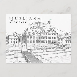 Ljubljana Tekening Briefkaart