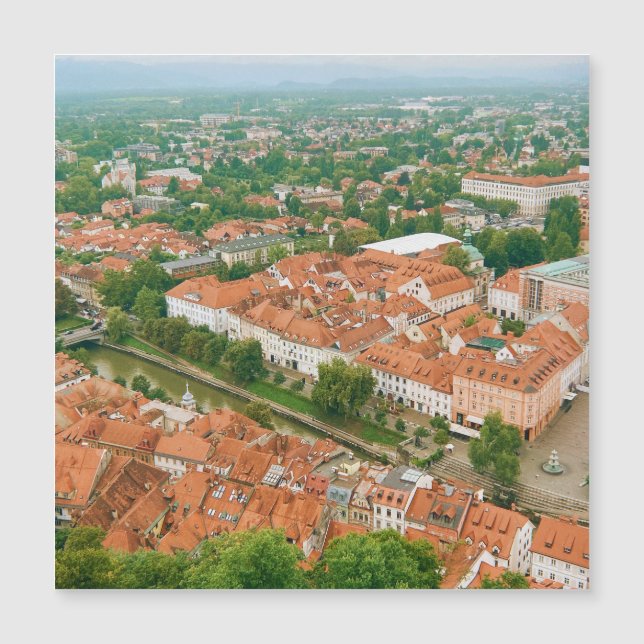 Ljubljana van bovenaf (Voorkant)