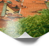 Ljubljana van bovenaf foto afdruk (Hoek)