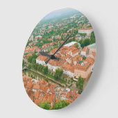 Ljubljana van bovenaf grote klok (Hoek)