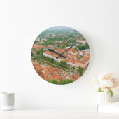 Ljubljana van bovenaf grote klok (Huis)