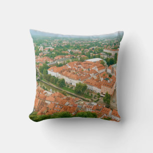 Ljubljana van bovenaf kussen