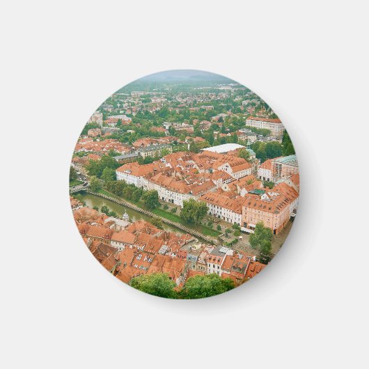 Ljubljana van bovenaf magneet (Voorkant)