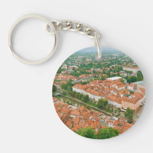 Ljubljana van bovenaf sleutelhanger
