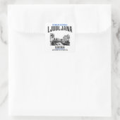 Ljubljana Vierkante Sticker (Tas)