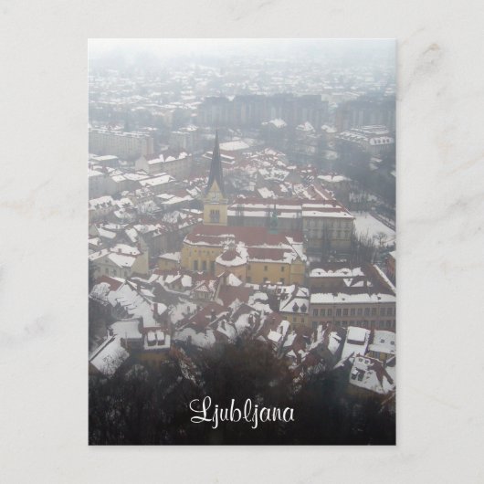 ljubljana winter briefkaart (Voorkant)