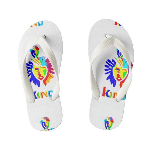 LK Kinder Logo Teenslippers – Step Bold, Step Kind (Voetbed)