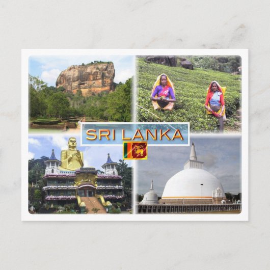 LK Sigirija - Golden Temple - Dambulla - Stupa Briefkaart (Voorkant)