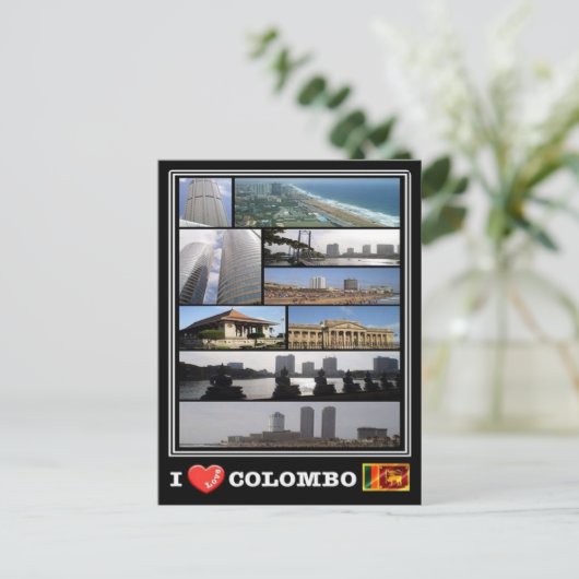 LK Sri Lanka - Colombo - Briefkaart (Staand voorkant)