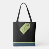 L'Kovod Shabbos Kodesh Shabbat Personalized Shul Tote Bag (Achterkant)