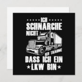 LKW Fahrer Trucker Truck Fernfahrer Brummi Lastkra Kaart (Voorkant / Achterkant)