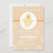 L'l Chick Baby shower Invitation Kaart (Voorkant)