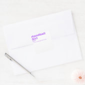ll Girl - Handball Vierkante Sticker (Envelop)