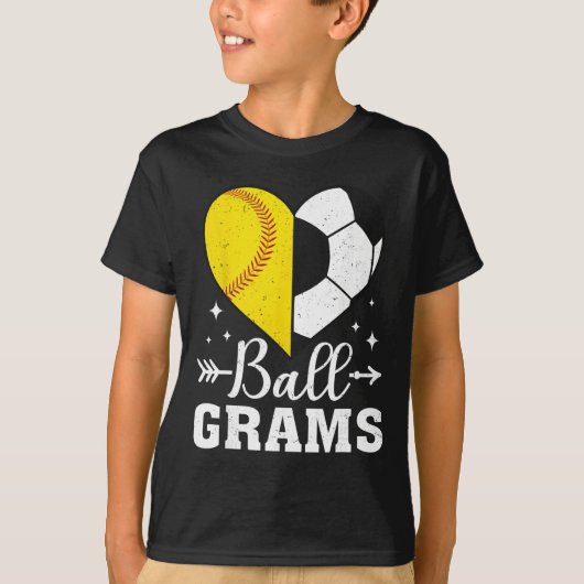Ll Grams Funny Softll Soccer Grams T-shirt (Voorkant)