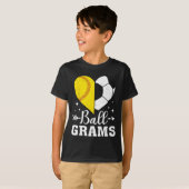 Ll Grams Grappige Zachte Ll Voetbal Grams T-shirt (Voorkant volledig)