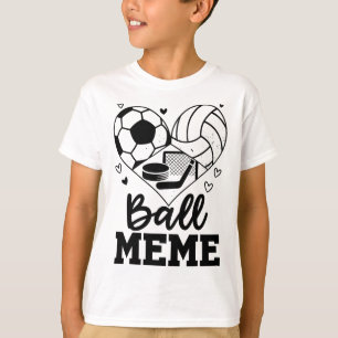 Ll Meme Voetbal Volleybal Hockey Meme Speler T-shirt