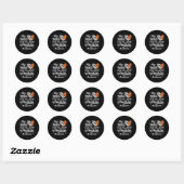 Ll Moeder Trots Voetll Voetbal Moeder Ronde Sticker (Vel)