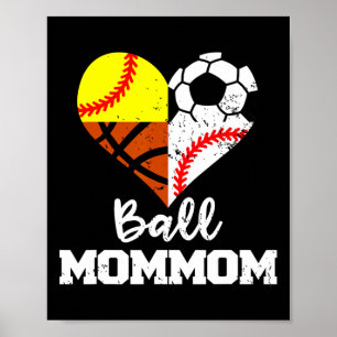Ll Mommom Voetbal Verkoop Zachte Sketll Mommom  Poster