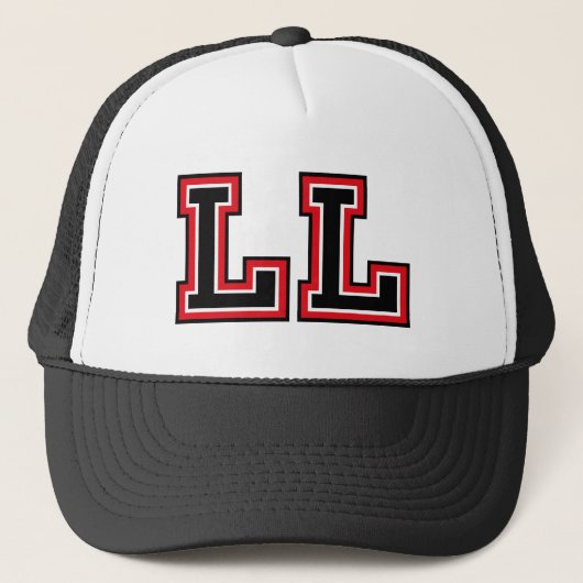 "LL" Monogram Trucker Hat Trucker Pet (Voorkant)