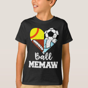 Ll Oma Grappige Voetbal Voet Soft Volley Speler T-shirt