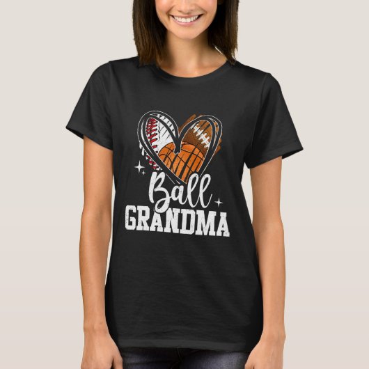 Ll Oma Verkoop Footll Sketll Hart T-shirt (Voorkant)