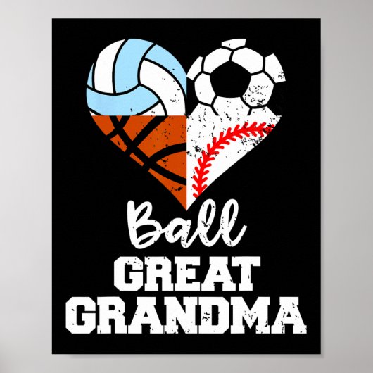 Ll Oma Voetbal Verkoop Schets Volleybal Poster (Voorkant)