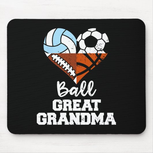Ll Oma Voetbal Voetll Schetsll Volleyll Muismat (Voorkant)