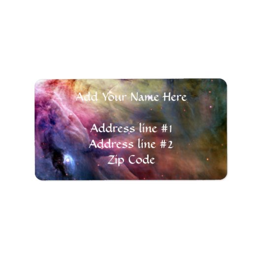 LL Ori en de Orion Nebula Etiket (Voorkant)