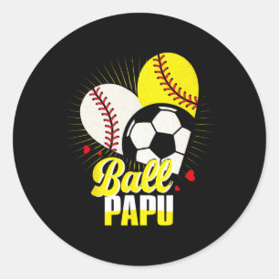 Ll Papu Verkoop Zachte Voetbal Grappig Schattig Ke Ronde Sticker