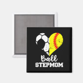 Ll Stiefmoeder Grappig Voetbal Zachte Ll Stiefmoed Magneet (Voorkant / Achterkant)