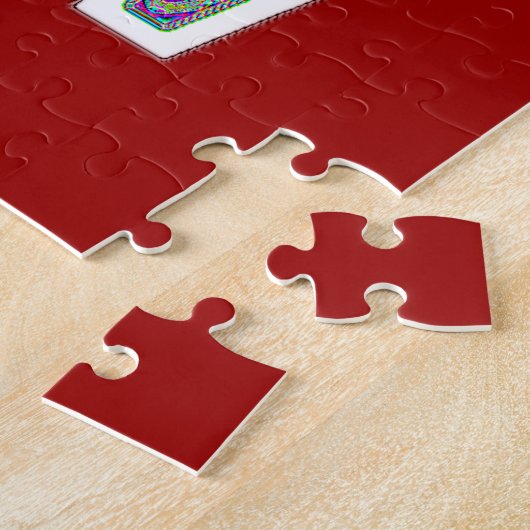 Ll verlicht monogram Jigzaag Puzzle Legpuzzel (Zijkant)