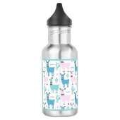 Llama Alapaca Animal Blue Roze Animals Waterfles (Links)