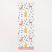 Llama Alapaca Animal Boho Name Cute Yogamat (Voorkant)