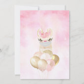 Llama Alle leeftijddagen uitnodiging (Achterkant)