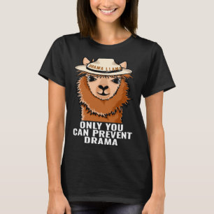 Llama Alleen Jij Kan Drama Voorkomen grappige Camp T-shirt