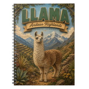 Llama Alpaca Andeshooglanden POPCUT Notitieboek