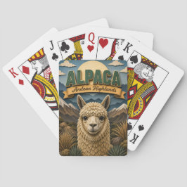 Llama Alpaca Andeshooglanden POPCUT Pokerkaarten