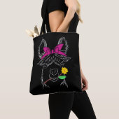 Llama Alpaca Bandana Farming Tote Bag (Dichtbij)