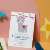 Llama Alpaca Birthday Uitnodiging