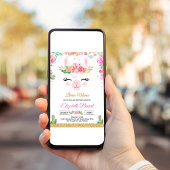 Llama Alpaca Cactus Fiesta Baby Shower Uitnodiging