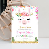 Llama Alpaca Cactus Fiesta Baby Shower Uitnodiging