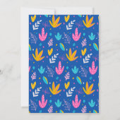 Llama Alpaca Cactus Fiesta Blue Boy Baby shower Kaart (Achterkant)