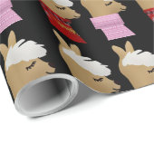 LLAMA ALPACA CHRISTMAS WRAPPINGPAPIER CADEAUPAPIER (Rol Hoek)