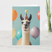 Llama Alpaca Grappige Verjaardagskaart Kaart (Voorkant)