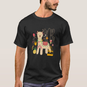 Llama Alpaca Jongen Meisje Kinderen 4 T-shirt