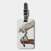 Llama Alpaca-kunst schattig voegt tekst toe Bagagelabel (Voorkant verticaal)