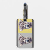 Llama Alpaca-kunst schattig voegt tekst toe Bagagelabel (Achterkant verticaal)
